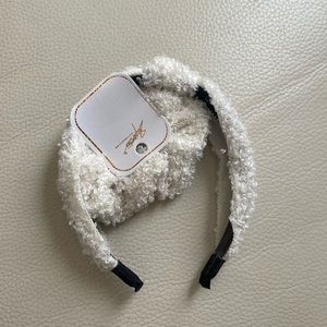 White Teddy Headband